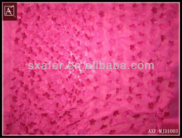 latest applique flower embroidery fabric