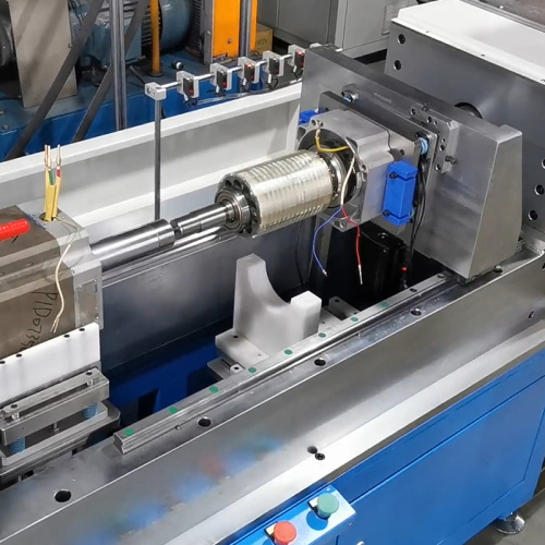 Гарызантальная машына для націску сервопривода з ротарам