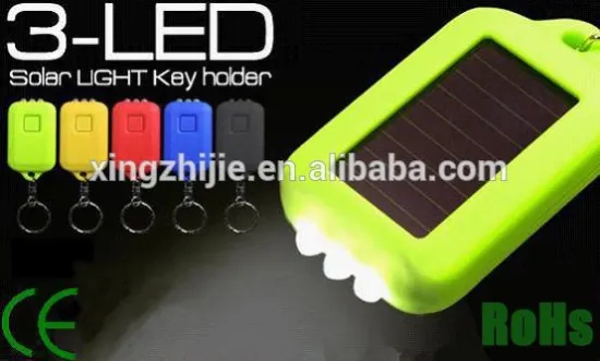 2014 hot sale diaphanous solar key chain buy direct from china factory