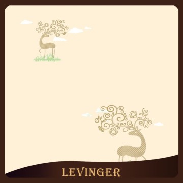 Levinger Free Sample Decorative Cartoon Reindeer Wallpaper for Children