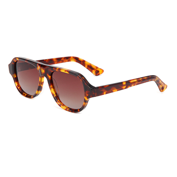 Retro Double Bridge Pilot Acetate Sunglasses ME2007