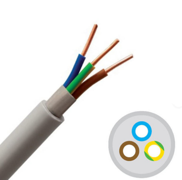 NYM-J Massives CU-PVC-isoliertes Mantelkabel