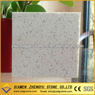 High quality artificial light beige quartz stone for kitchen floor tile