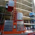 SC200 / 200 Pembinaan Hoist Double Cage 2T Lifter