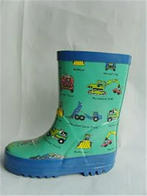 Children rubber rain boots