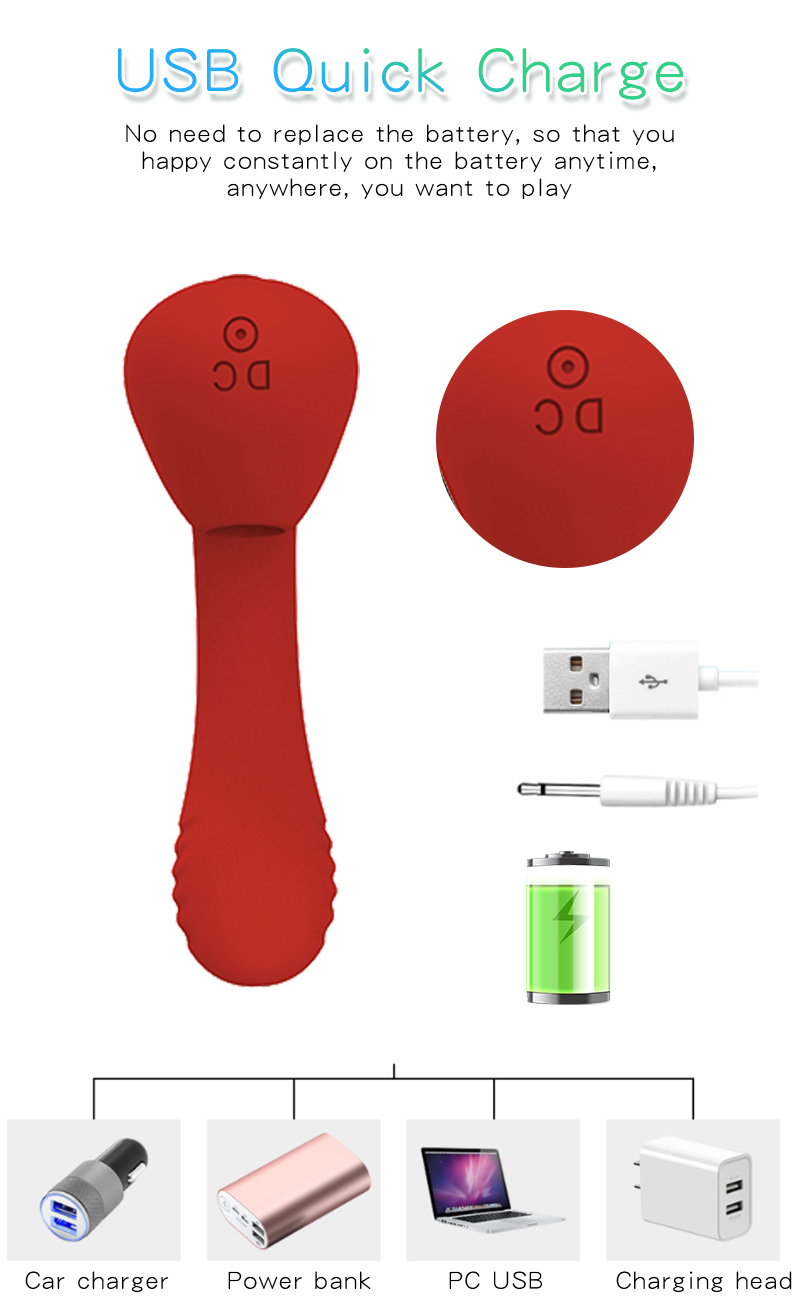 Female Suction Vibrating Wand for Pleasure