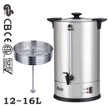 6,8,12,14,16liter stainless steel hot coffee maker for hotel,restaurant