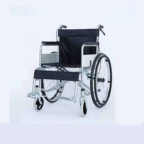 High-Quality Electroplated Sitting Stool & Portable Foldable Manual Wheelchair for Elderly and Disabled