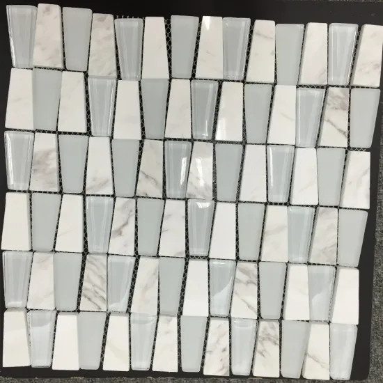 white marble mosaic tile stone
