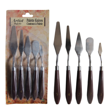 5pcs Yağlı Boya Araçları Sanat Palet Bıçağı Spatula Seti - Özel Logo Sanat Araçları