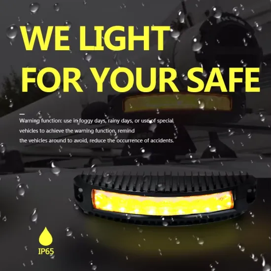 KS-002A ECE Emergency Vehicles car 10--24V LED flash Light Amber Truck Strobe LED Flashing Warning Light