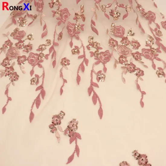 Hot Selling Sequined Fabric Rose Gold