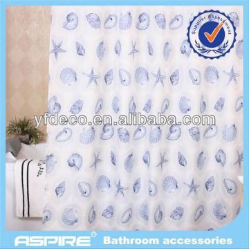 Polyester embroidered shower curtain