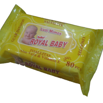 Jaringan basah pembersih wajah dalam sachet tunggal
