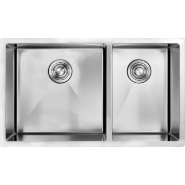 32x19 Double Bowl Drop In Undermount Kitchen Sink