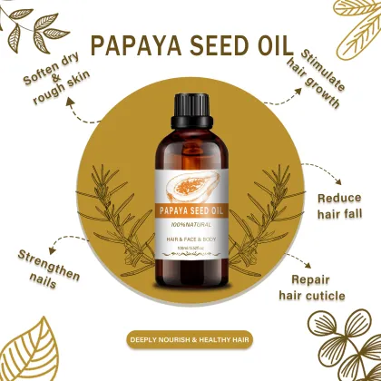 Natural Papaya Seed Oil Bulk Cold Pressed Papaya Carrier Oil
