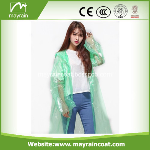 Stock Sale PE Disposable Raincoat