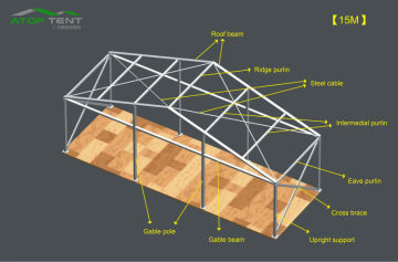 industrial storage clear span with PVC wall