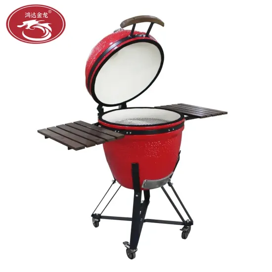 Portable 21inch Charcoal Outdoor Ceramic Dome Kitchen Kamado Grill BBQ