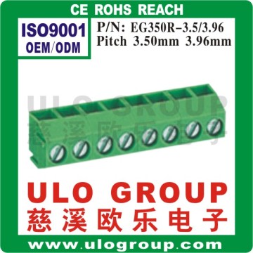 Right angle 3.5/3.96mm terminal block manufacturer/supplier/exporter - China ULO Group