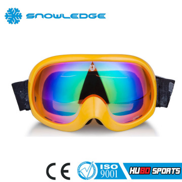 elastic goggle strap UV protection high density foam custom ski goggle