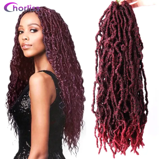 Most Natural Nu Locks Crochet Braids Synthetic Hair Extensions Faux Locs Crochet Synthetic Braiding Hair Extensions