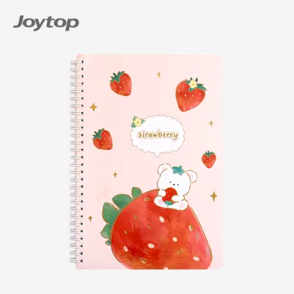 Wholesale Strawberry Bear Spiral Notebook Joytop 3992