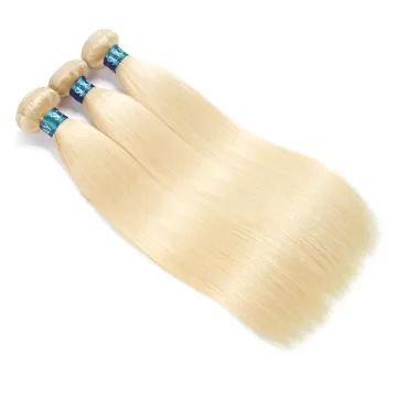 Wholesale Blonde Color Straight Wave Brazilian Hair 613 Bundles Cuticle Aligned Hair Bundles Vendor Unprocessed Raw Human Hair
