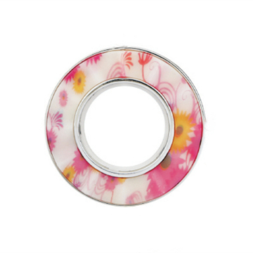 Bright Sliver Sunflower Built-in Silencer Ring Curtain Eyelet