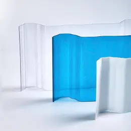 2mm Clear UV Coating PC Corrugated Sheet