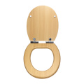 Fanmitrk MDF Toilet Seat light beech wood grain