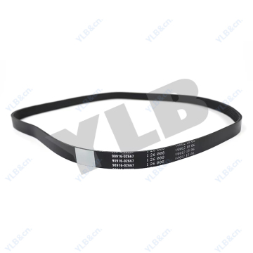 YLB 2Ar Auto Belt för Toyota Camry-OEM 90916-02667 90916-02668 6PK1256