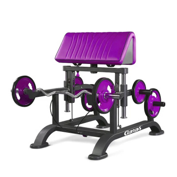 Weight Lifting Plate Loaded Adjustable Standing Curl Bench