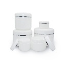 Groothandel Cosmetische verpakking Dubbele wand 10G 25G 30G 60G 80G 100G 120G 200G 300G Lege witte gezichtscrème Plastic potten