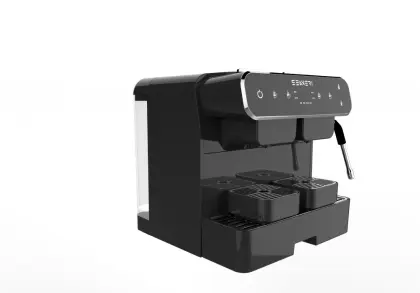 Commercial double groups capsule coffee machine with steam
