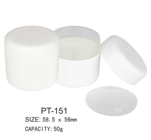 Άδειο στρογγυλό πλαστικό καλλυντικό βάζο PP