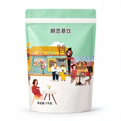 Zipper Stand-Up Pouch for Instant Coffee