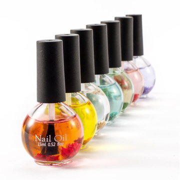15 ml Nagelhautölflasche mit getrockneten Blüten - 7 Düfte für Nagelkunst und Nagelhauternährung