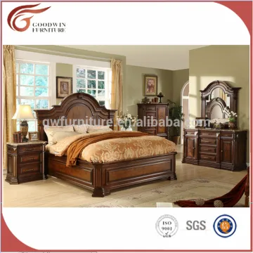 WA150 Latest solid wood bedroom bed double bed designs
