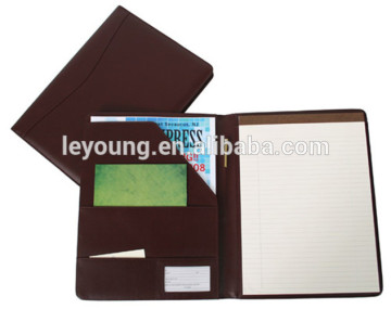 Custom Conference Document Holder Leather Agenda Folder