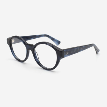 Round Bevel Acetate Unisex Optical Frames 23A3195