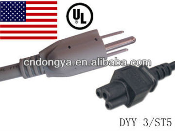 UL approval ul power cord/UL computer power cord