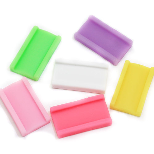 Mischfarbe Cube Kaugummi Candy Shaped Harz Flatback Perlen Telefon Shell Dekor Sammelalben Artikel Handwerk DIY Spacer