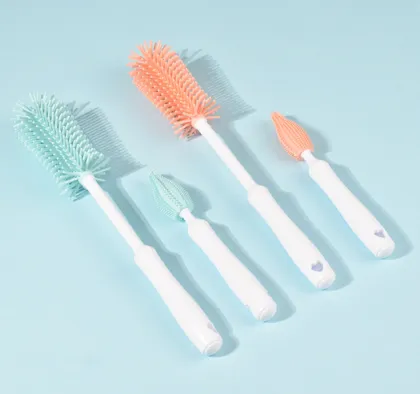 Silicone Bottle Cleaning Brush Set for Baby
