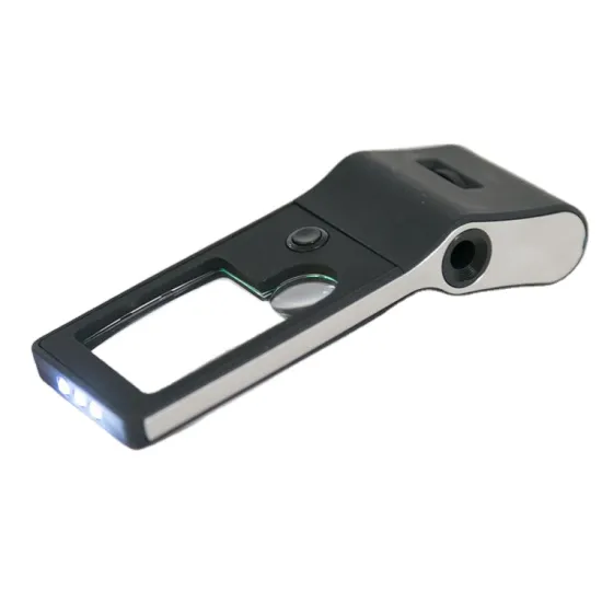 Portable Multi-Functional Mobile Phone Magnifier with Lamp for Banknote Verification and Reading