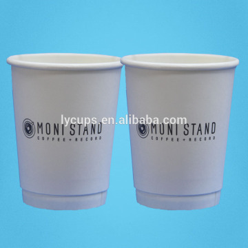 8oz 10oz 12oz wholesale disposable double Paper Cup with custom made printed