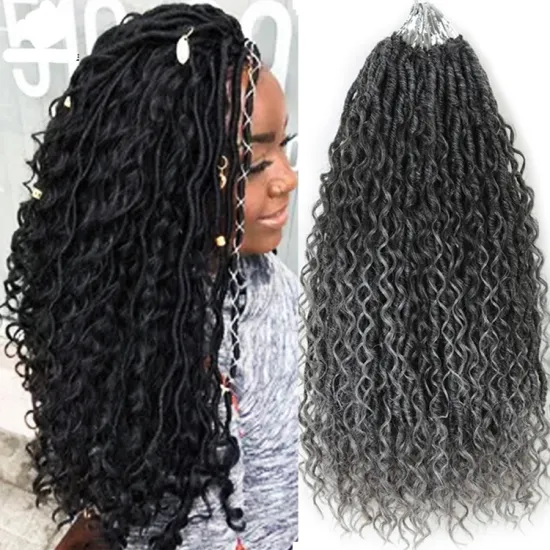 Omber Pre-looped River Goddess Locs Crochet Hair Long River Locs Crochet Goddess Faux Locs braid Crochet Hair