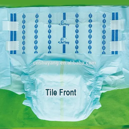 disposable adult baby like diapers, Cute baby print adult size diaper high absorption