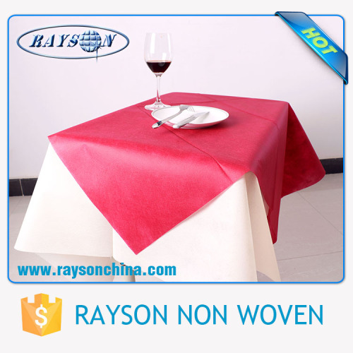 Eco-friendly disposable 1m*1m polypropylene spunbond non woven square table cloth /tablecover