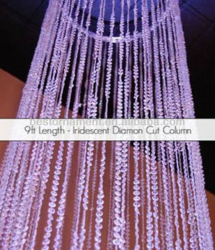 2.7 meters length Crystal Beaded Columns Wedding Decorations